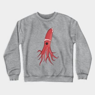 Sea Creatures A Beautiful Squid Crewneck Sweatshirt